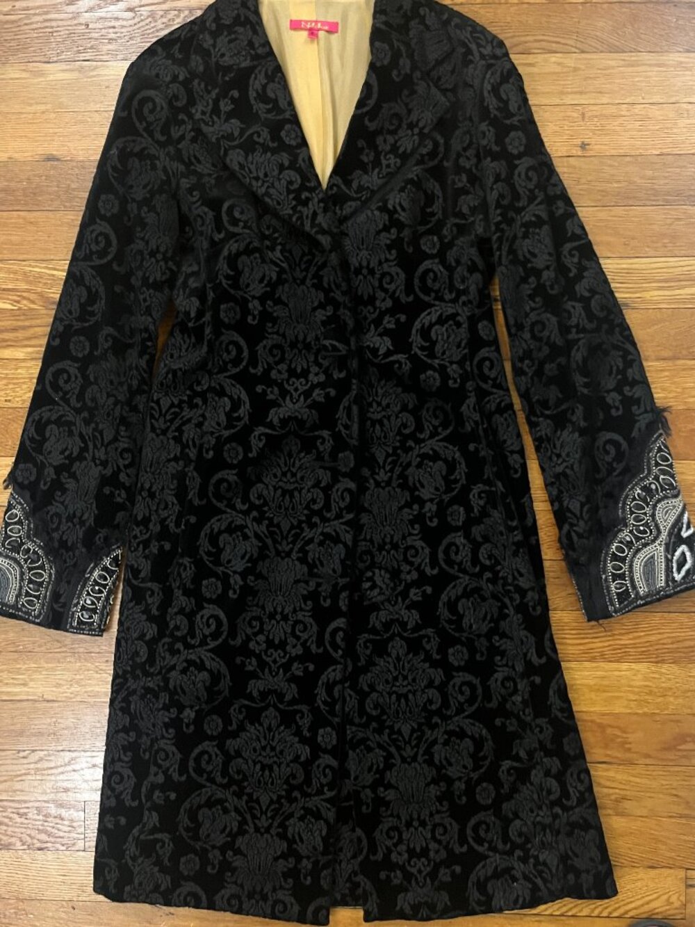 Evening Coat Boho, Retro Brocade and Beaded